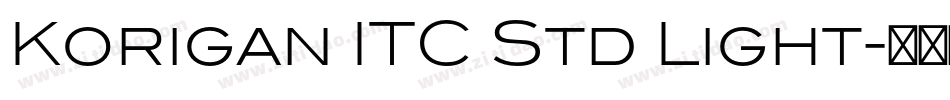 Korigan ITC Std Light字体转换